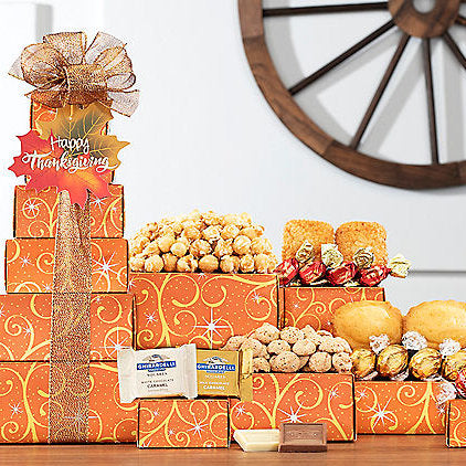 - Thanksgiving Treats : Gourmet Gift Tower - Gift basket at TFC&H Co.