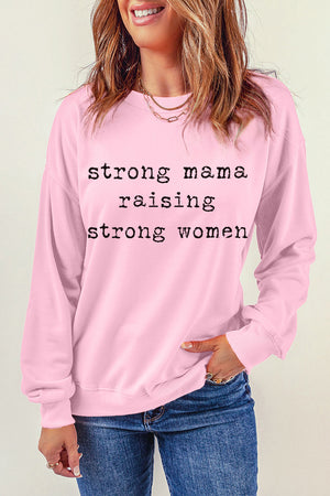 - STRONG MAMA RAISING STRONG WOMEN Graphic Sweatshirt - womens sweatshirt at TFC&H Co.
