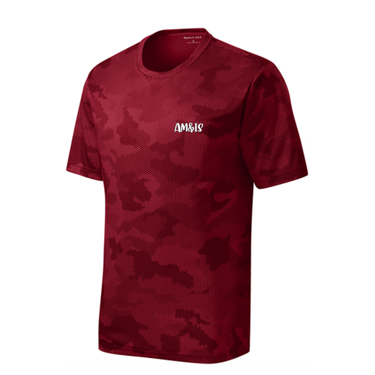DEEP RED - Am&Is Activewear Sport-Tek® Youth CamoHex Tee - kids t-shirts at TFC&H Co.