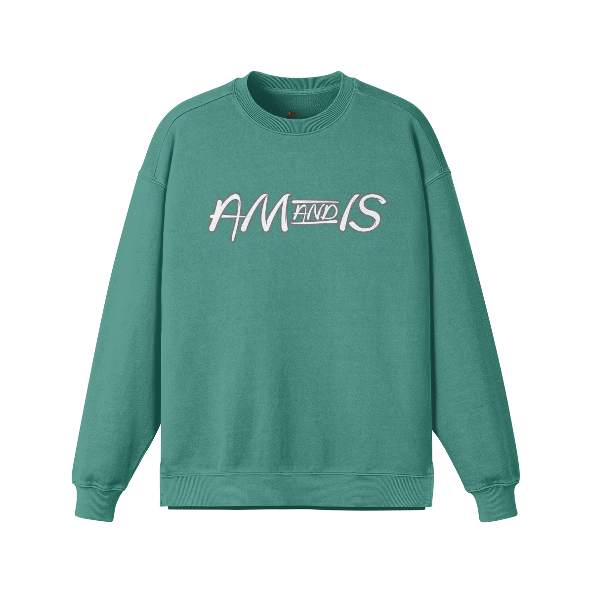 Wintergreen Dream - Am&Is Unisex Heavyweight Oversized Side Slit Faded Sweatshirt - unisex sweatshirt at TFC&H Co.