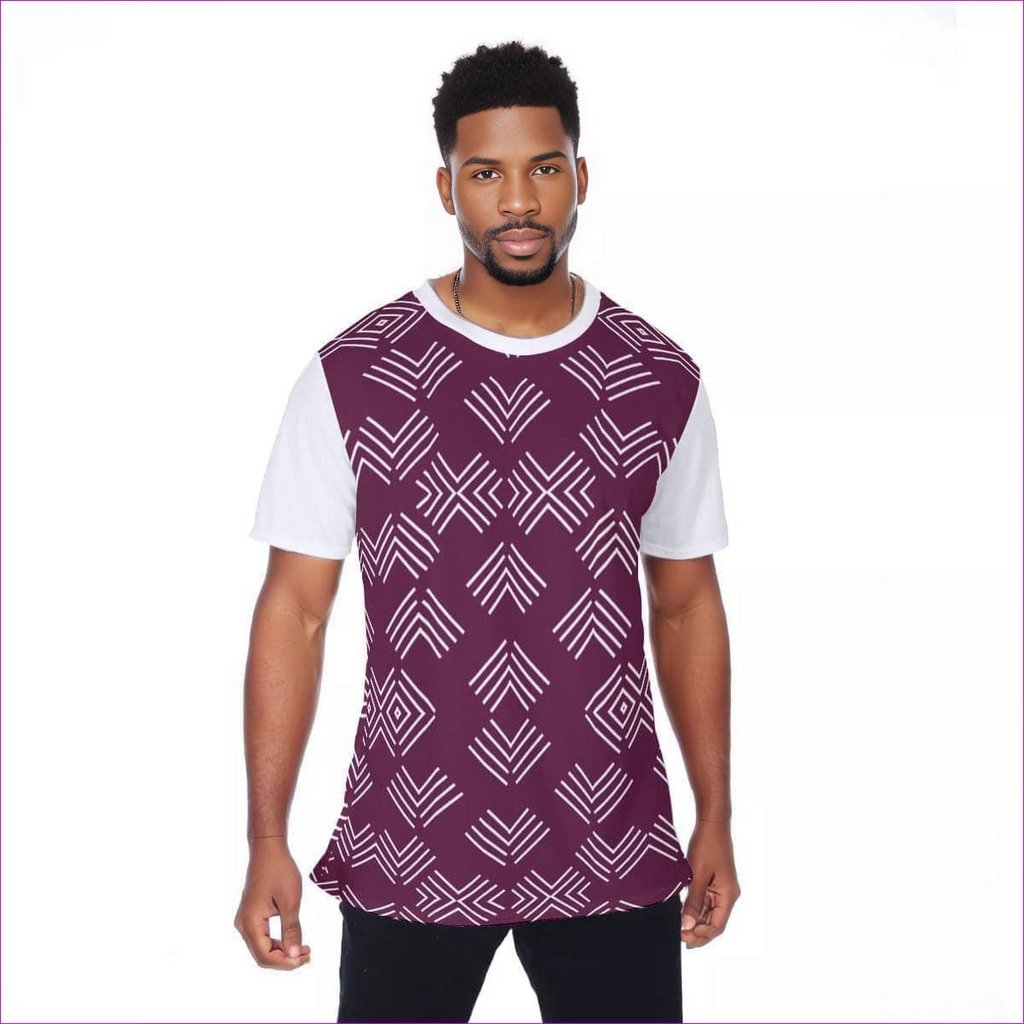 maroon Arrows Men's T-shirt | Birdseye - men's t-shirt at TFC&H Co.