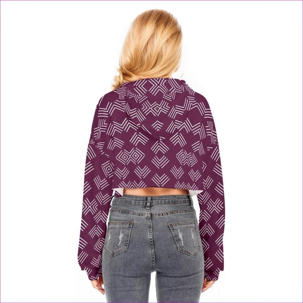 Arrows Womens Cropped Hoodie With Zipper Closure - women's hoodie at TFC&H Co.