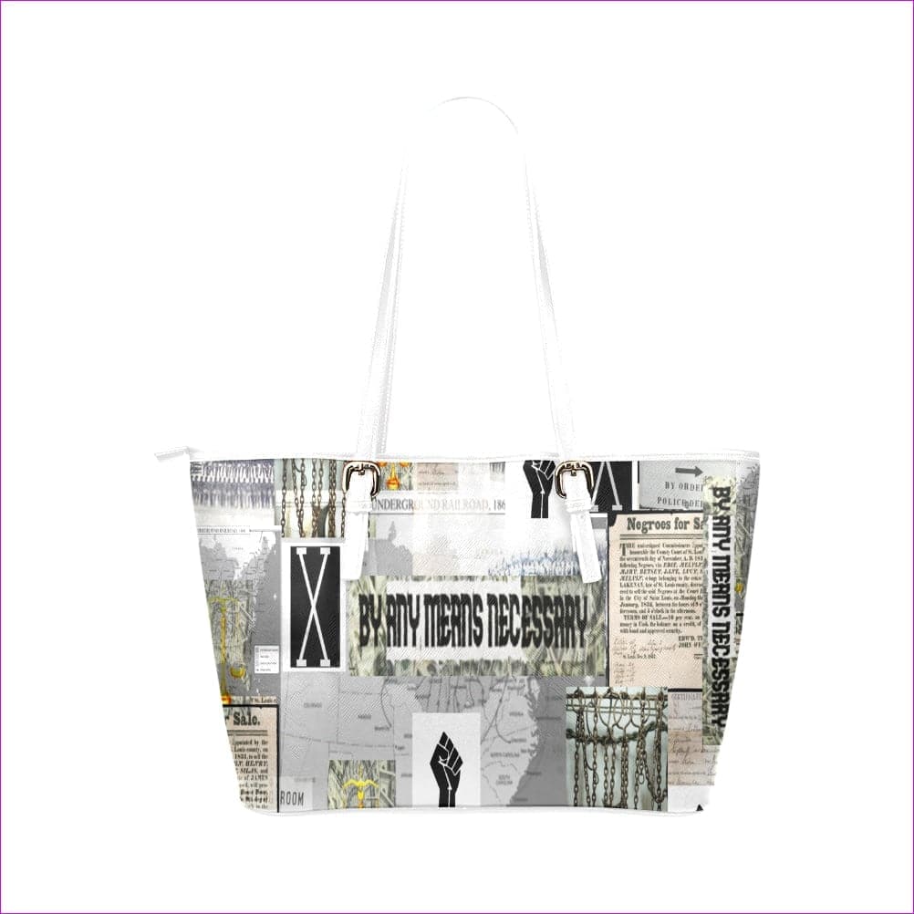B.A.M.N (By Any Means Necessary) Clothing 2 Womens Leather Tote -2 styles - handbag at TFC&H Co.