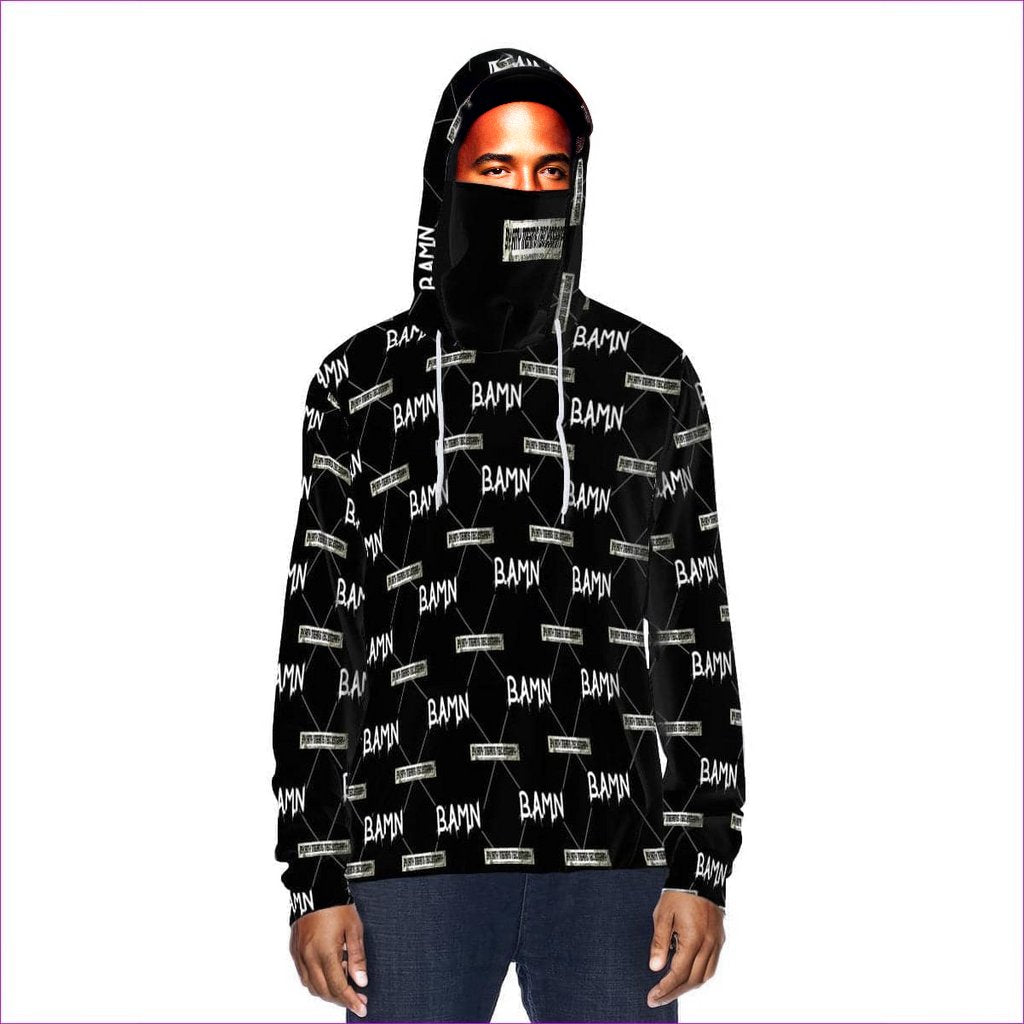 - B.A.M.N - By Any Means Necessary Unisex Pullover Hoodie w/ Mask - unisex hoodie at TFC&H Co.