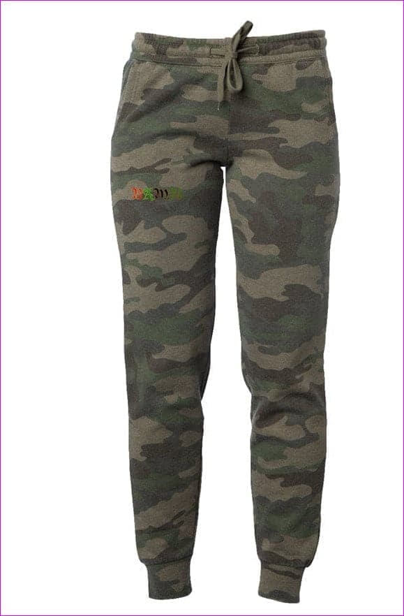 Forest Camo Heather - B.A.M.N - By Any Means Necessary Womens Camo Wash Sweatpants - womens sweatpants at TFC&H Co.
