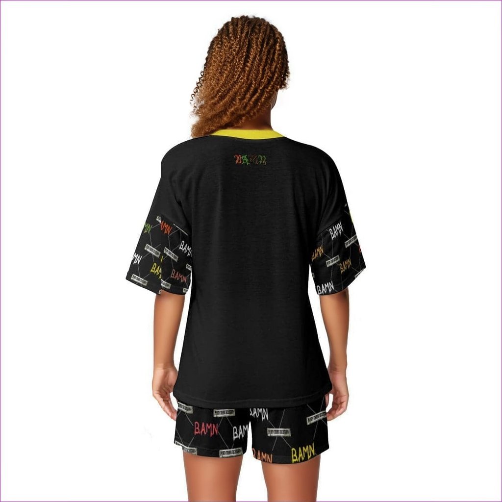 - B.A.M.N (By Any Means Necessary) Womens T-shirt Short Set - womens top & short set at TFC&H Co.