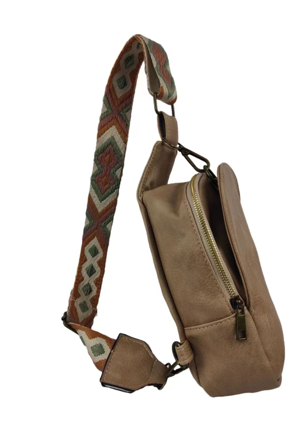 - Adjustable Strap PU Leather Sling Bag - handbag at TFC&H Co.