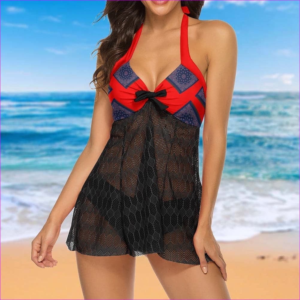 Bandanna Unwired Cup Bikini Swimsuit - women's bikini set at TFC&H Co.
