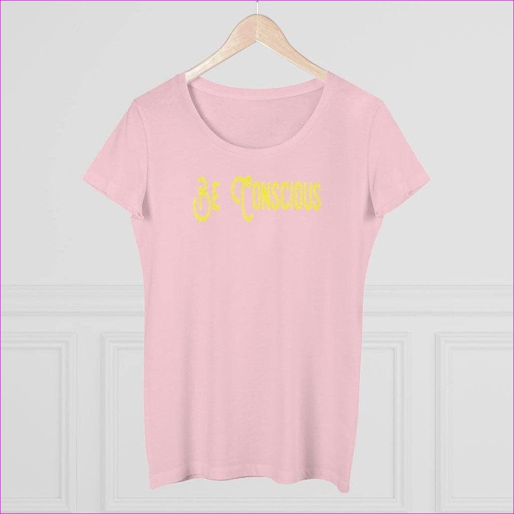 Cotton Pink - Be Conscious Organic Womens Lover T-shirt - Womens T-Shirts at TFC&H Co.