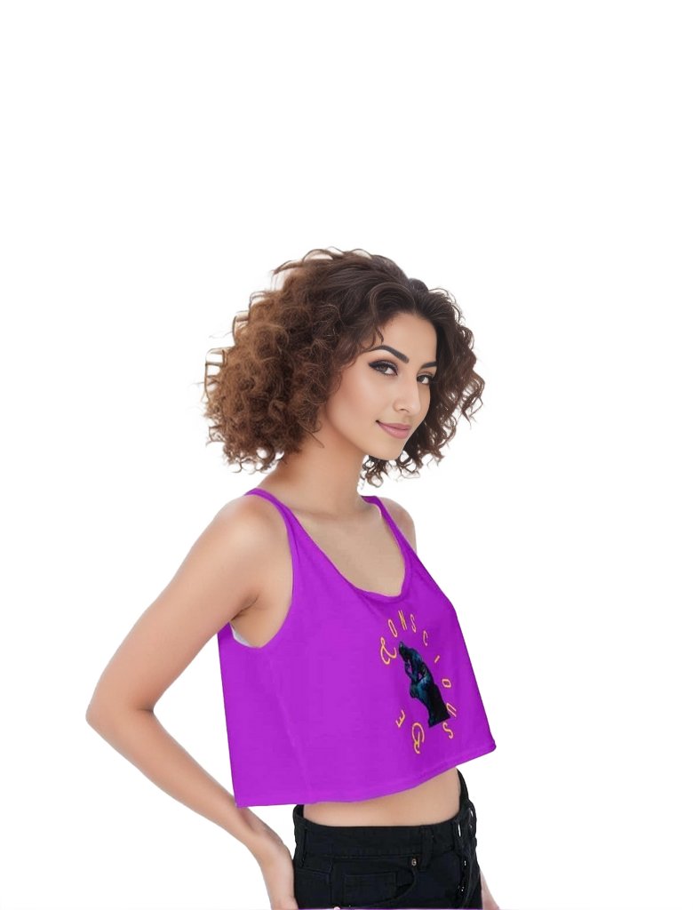 Be Conscious Thinking Man Crop-Tank Top - women's crop top at TFC&H Co.