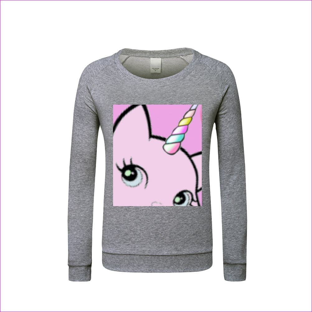 Bec & Friends Uni-Kitten Kids Graphic Sweatshirt - kids sweatshirt at TFC&H Co.