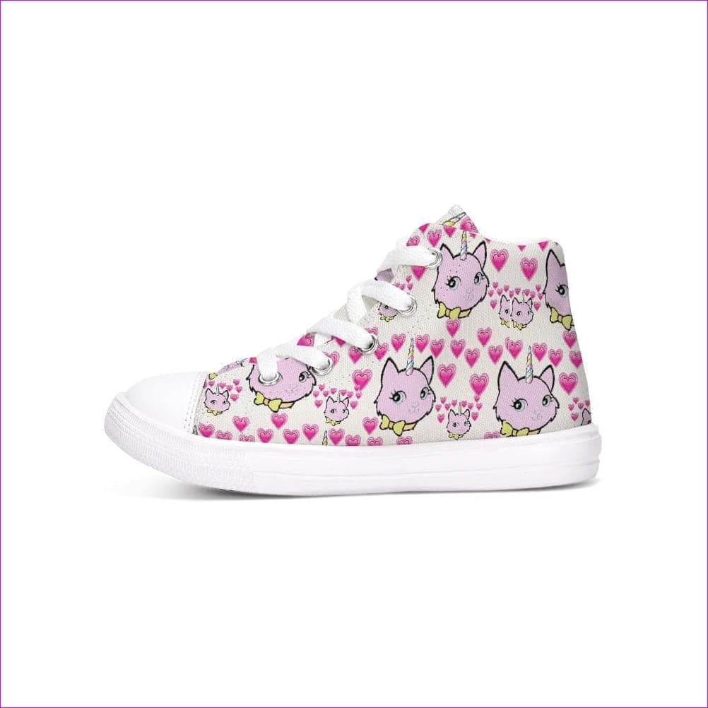 Bec & Friends Uni-Kitten Kids Hightop Canvas Shoe - Kids Shoes at TFC&H Co.
