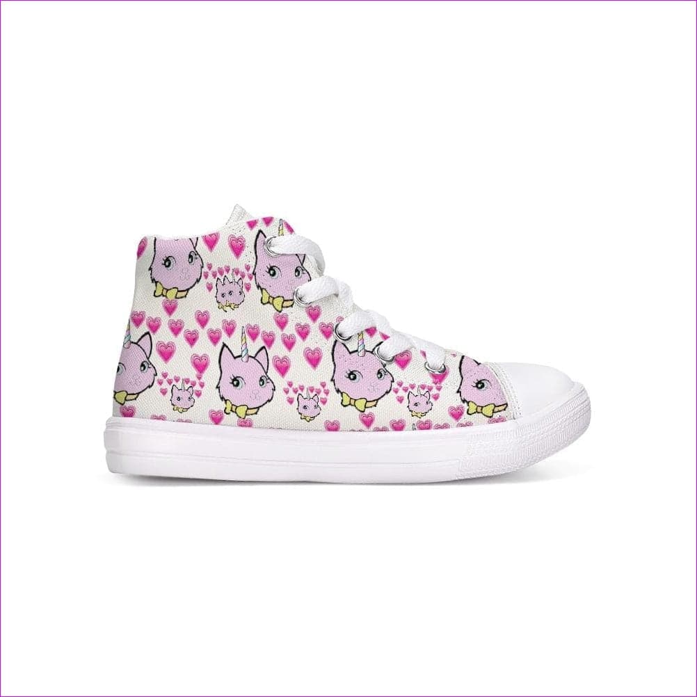 Bec & Friends Uni-Kitten Kids Hightop Canvas Shoe - Kids Shoes at TFC&H Co.