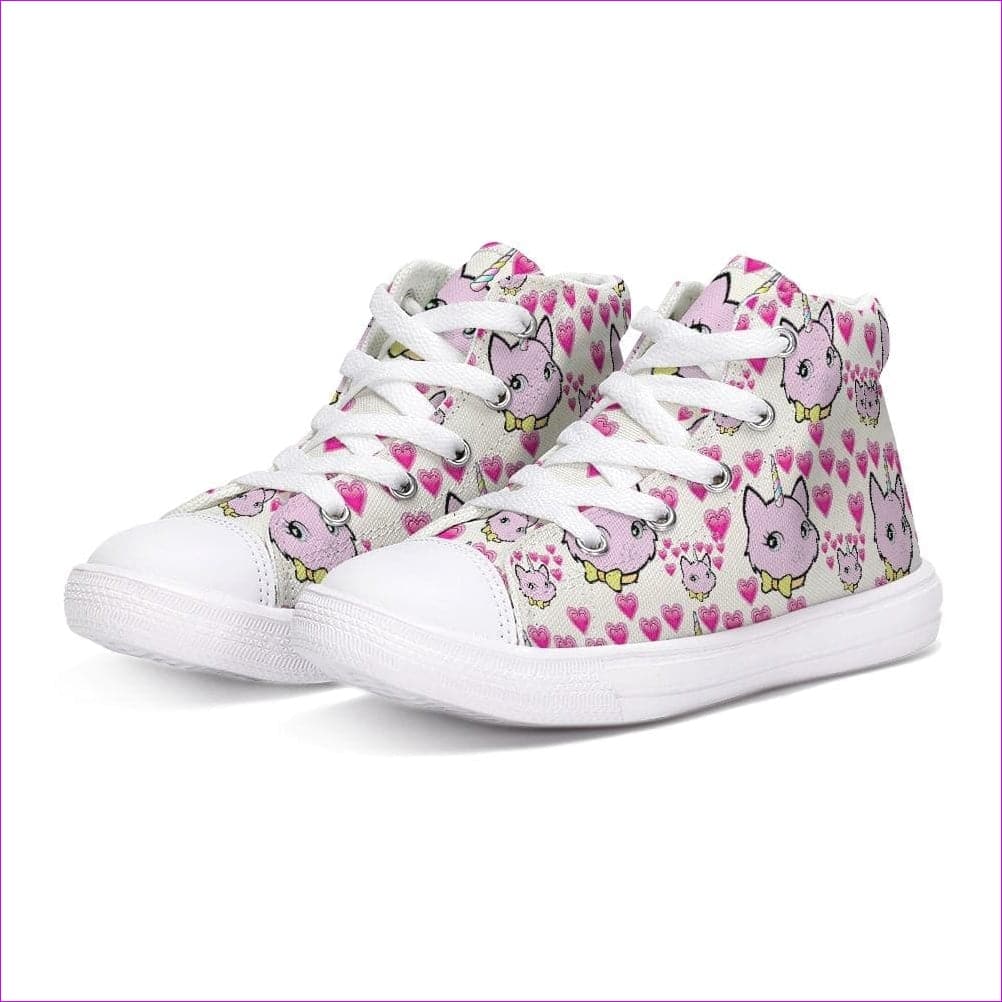 Bec & Friends Uni-Kitten Kids Hightop Canvas Shoe - Kids Shoes at TFC&H Co.