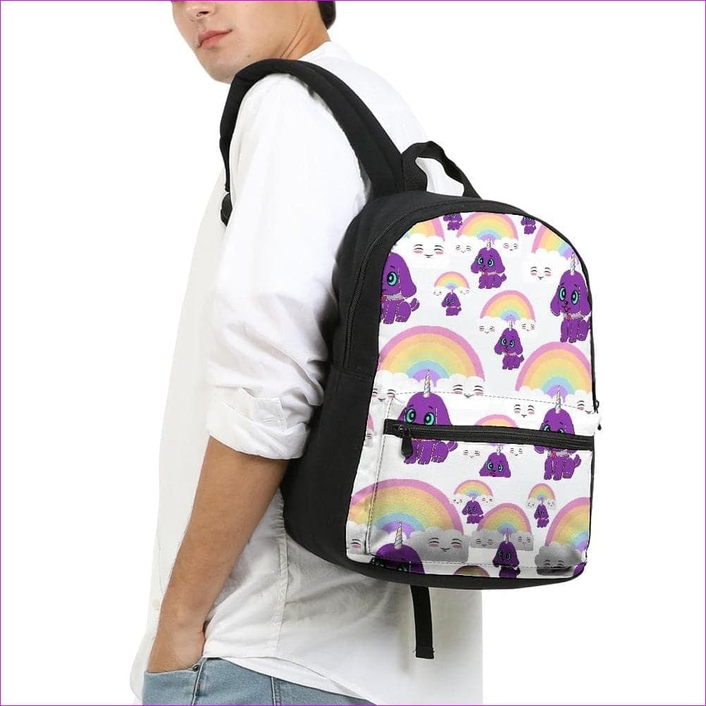 Bec's Uni-Pup Small Canvas Backpack - backpack at TFC&H Co.