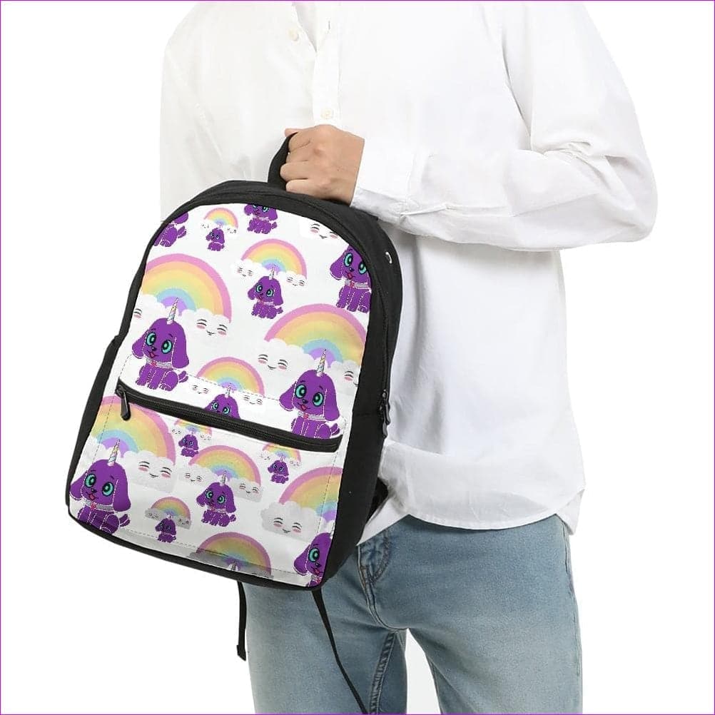 Bec's Uni-Pup Small Canvas Backpack - backpack at TFC&H Co.