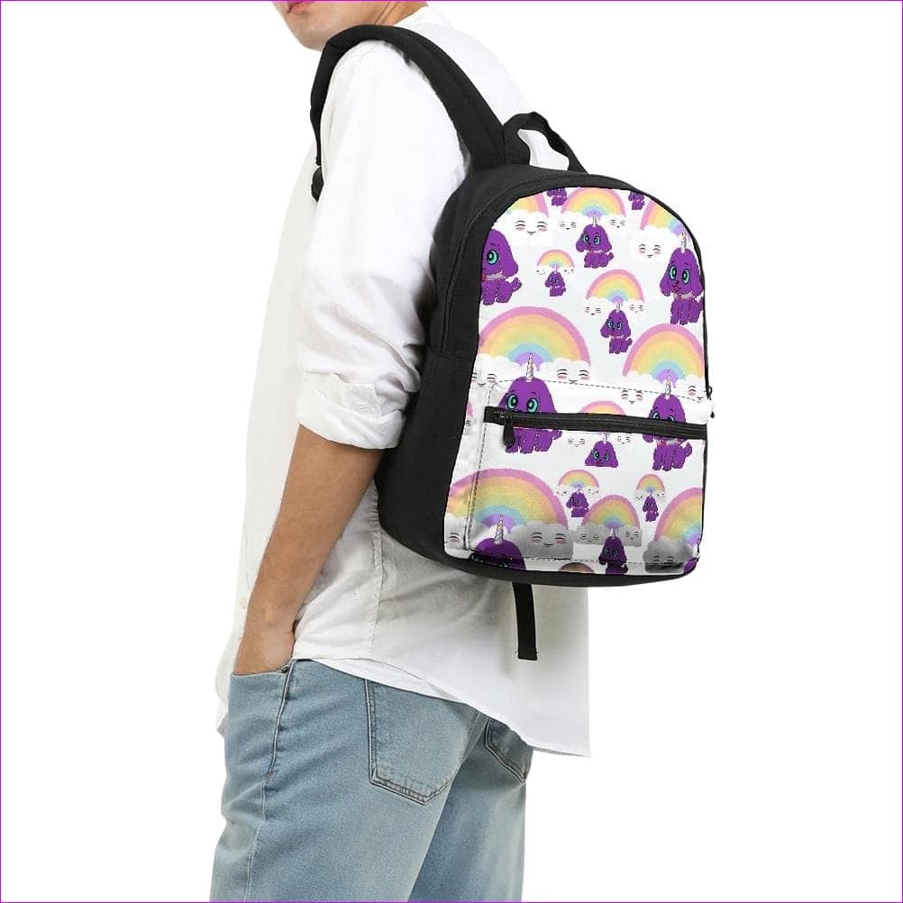 Bec's Uni-Pup Small Canvas Backpack - backpack at TFC&H Co.
