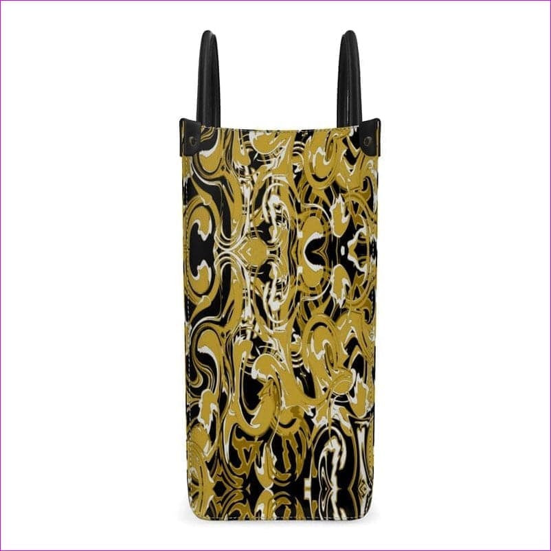 Black Ivy Distressed Luxury Leather Shopper Bag - Leather Shopper Bag at TFC&H Co.