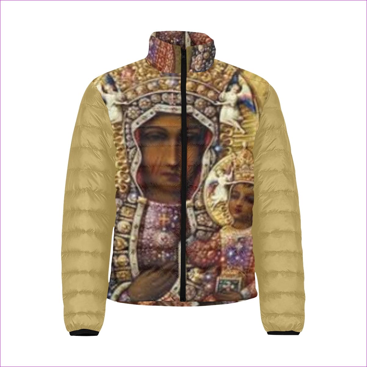 Black Madonna Men's Lightweight Bomber - coat at TFC&H Co.