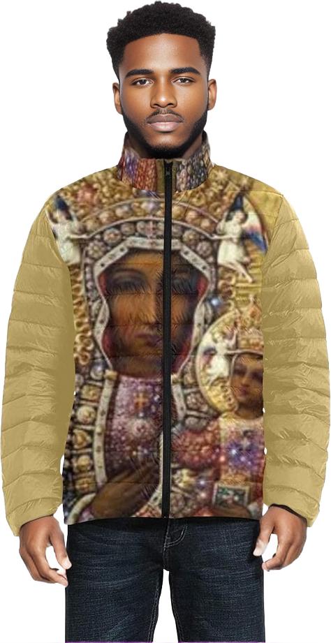 Black Madonna Men's Lightweight Bomber - coat at TFC&H Co.