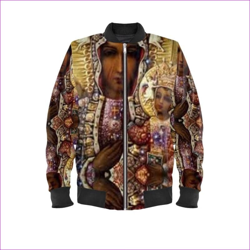 Black Madonna Premium Mens Bomber Jacket - Mens Bomber Jacket at TFC&H Co.