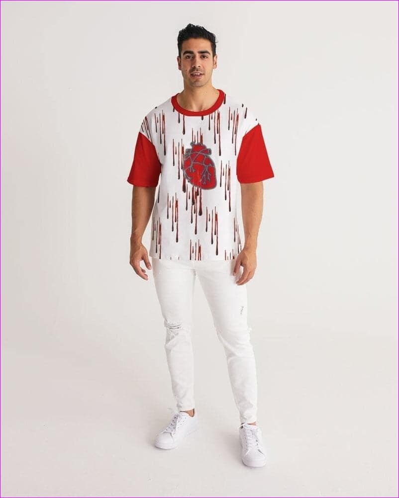 Bleeding Heart Men's Premium Heavyweight Tee - men's t-shirt at TFC&H Co.