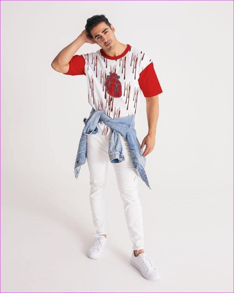 Bleeding Heart Men's Premium Heavyweight Tee - men's t-shirt at TFC&H Co.