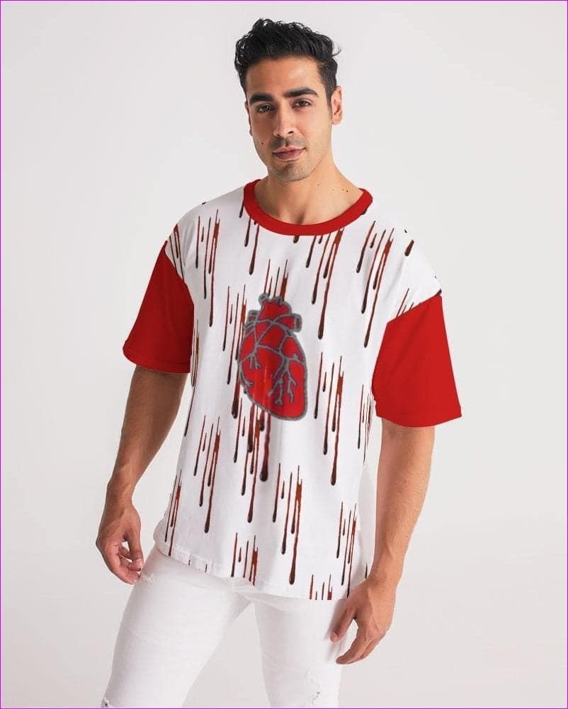 Bleeding Heart Men's Premium Heavyweight Tee - men's t-shirt at TFC&H Co.