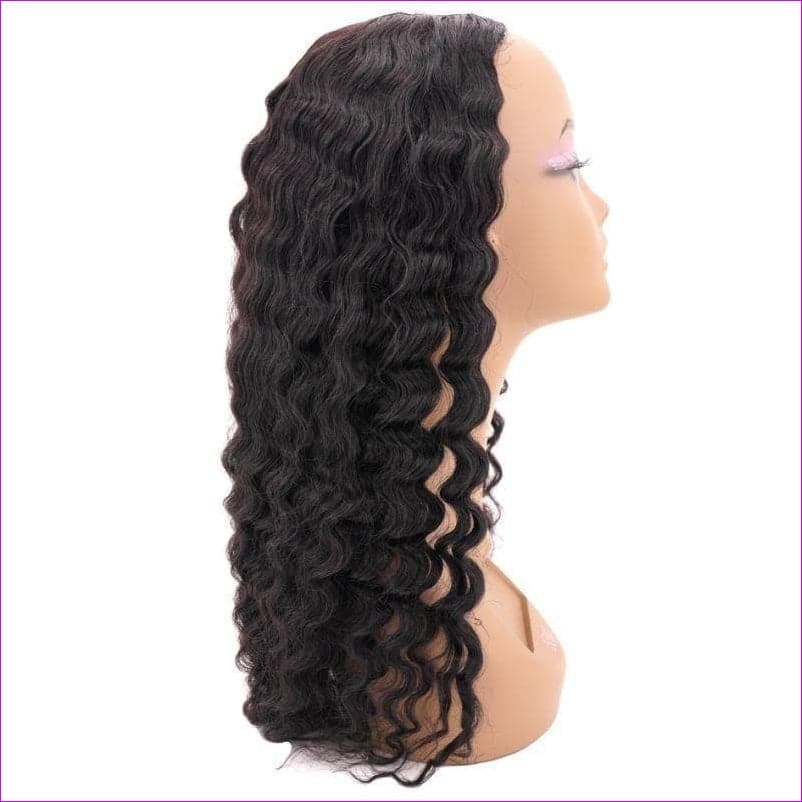 Brazilian Deep Wave U-Part Wig - wig at TFC&H Co.