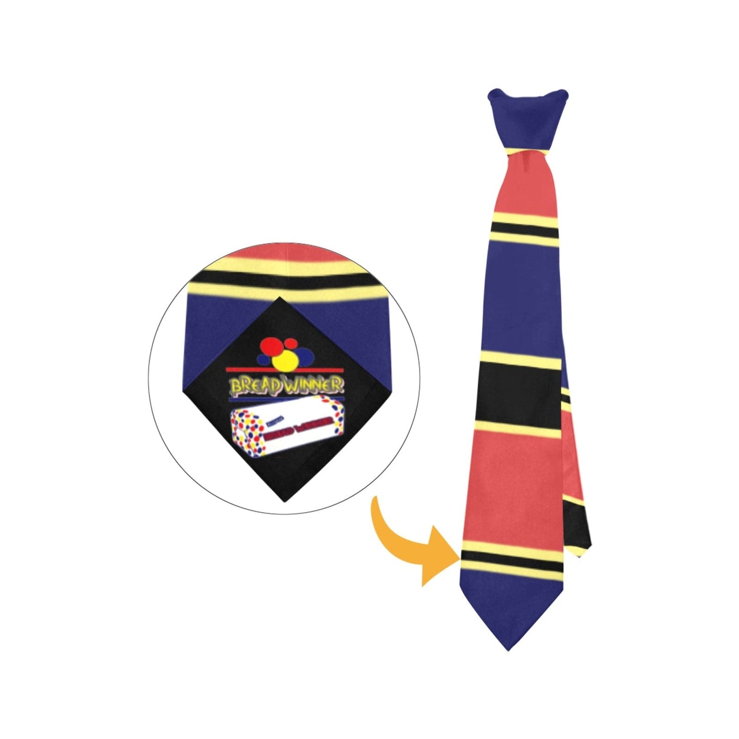 Bread Winner Hidden Message Necktie - necktie at TFC&H Co.