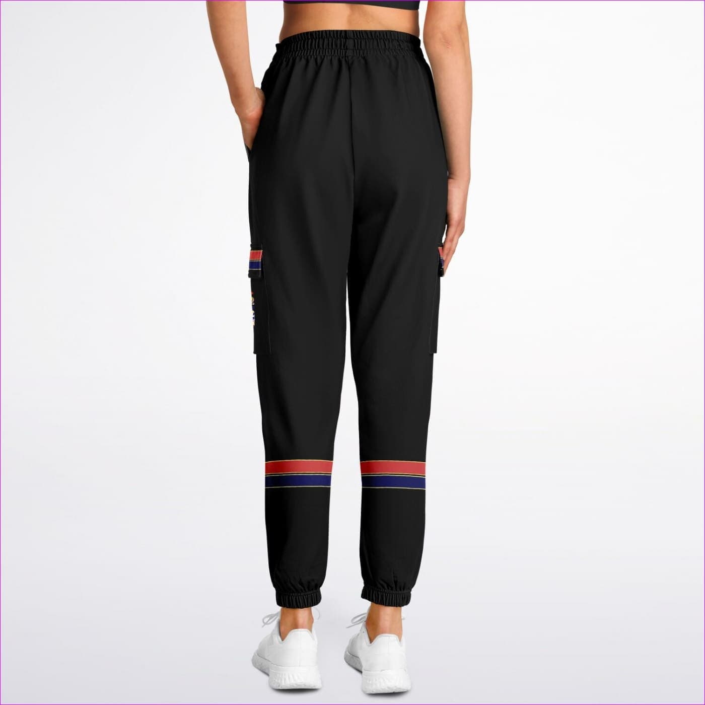 Bread Winner Premium Black Cargo Sweatpants - Fashion Cargo Sweatpants - AOP at TFC&H Co.