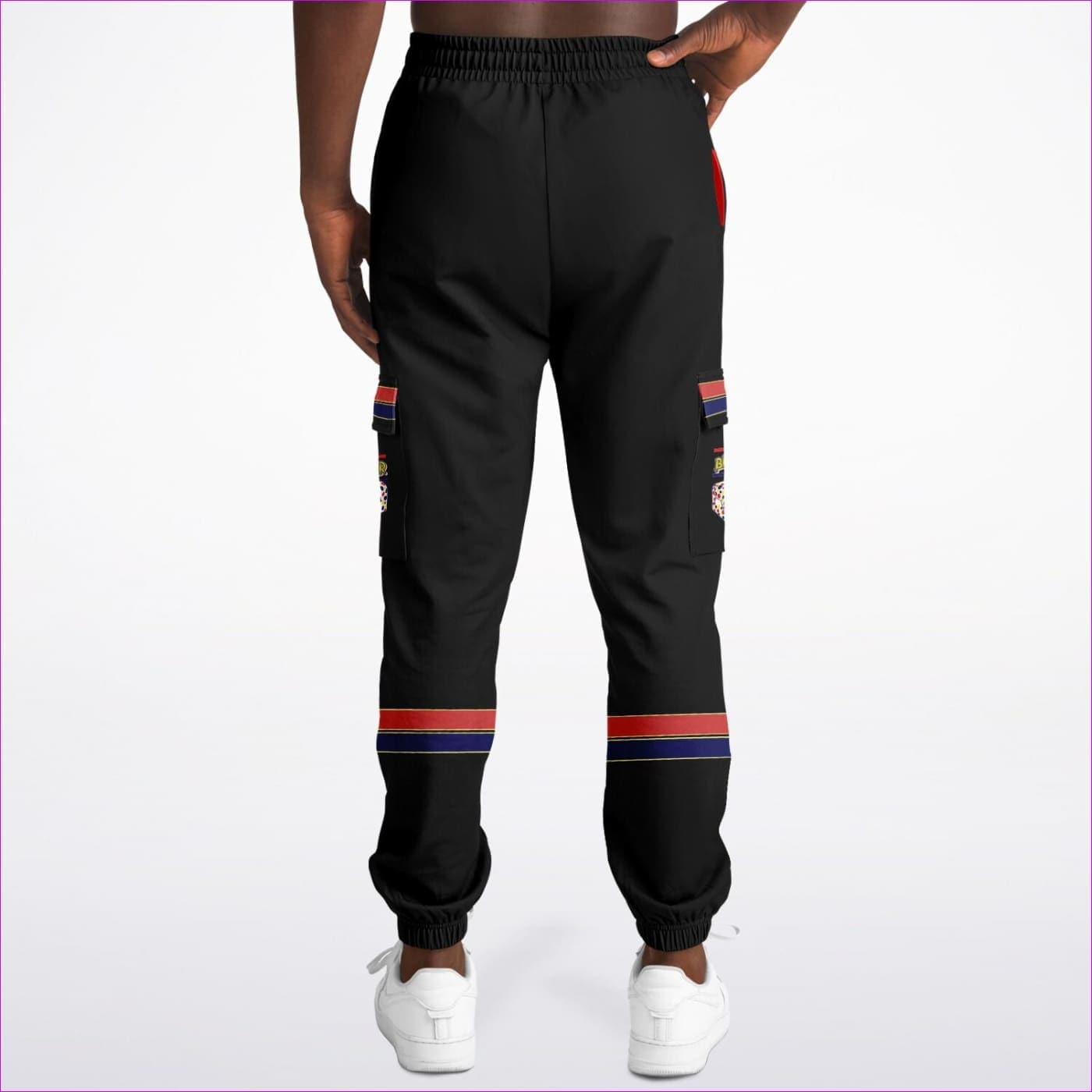 Bread Winner Premium Black Cargo Sweatpants - Fashion Cargo Sweatpants - AOP at TFC&H Co.