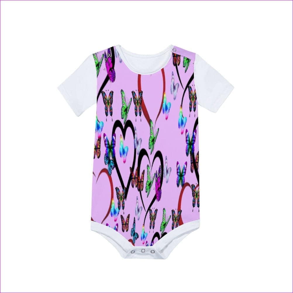 - Butterfly Love Baby's Short Sleeve Romper - infant onesie at TFC&H Co.