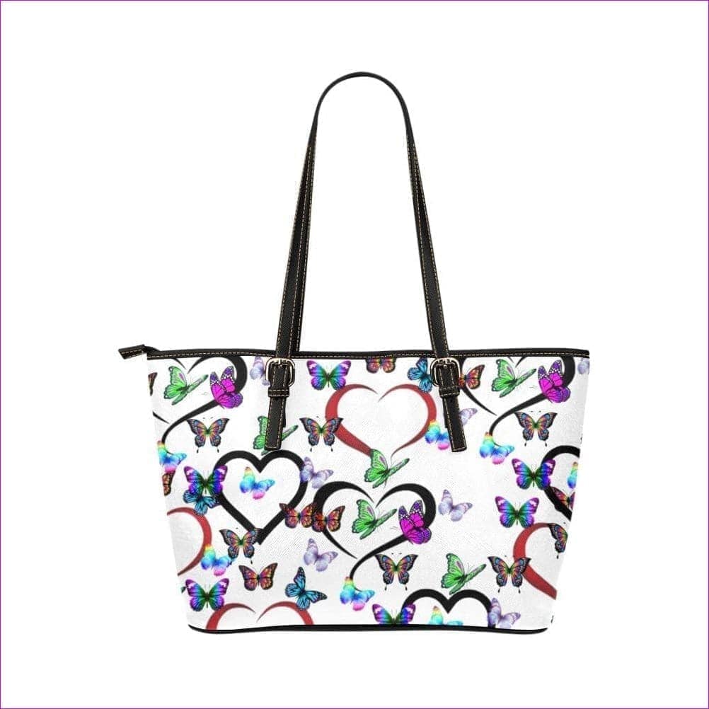 - Butterfly Love Leather Tote Bag - handbags at TFC&H Co.