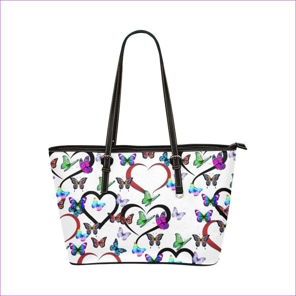 - Butterfly Love Leather Tote Bag - handbags at TFC&H Co.