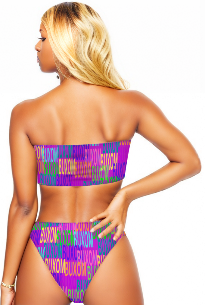 Buxom Women's Bandeau Bikini Set - women's bikini set at TFC&H Co.