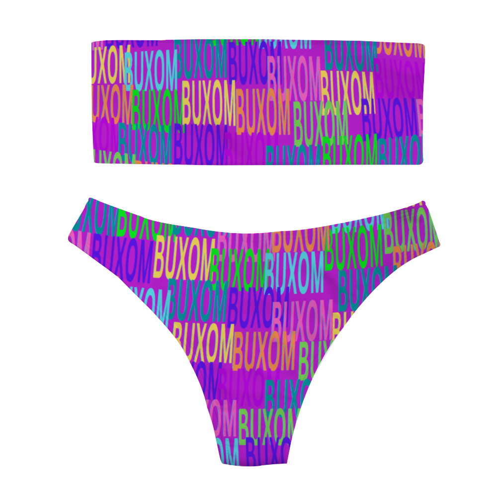 Buxom Women's Bandeau Bikini Set - women's bikini set at TFC&H Co.