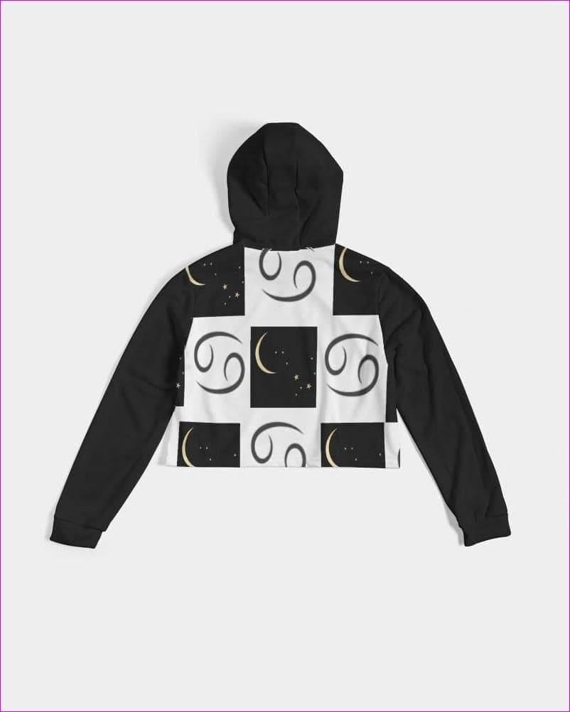 Cancer Moon Womens Cropped Hoodie - women's cropped hoodie at TFC&H Co.