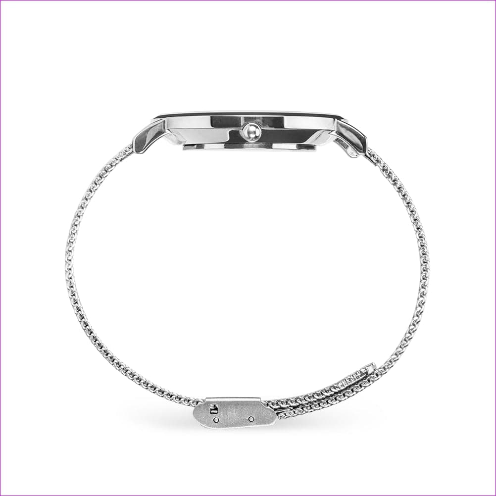 Silver Steel Band Candy Checkered Water Resistant Watch - watch at TFC&H Co.