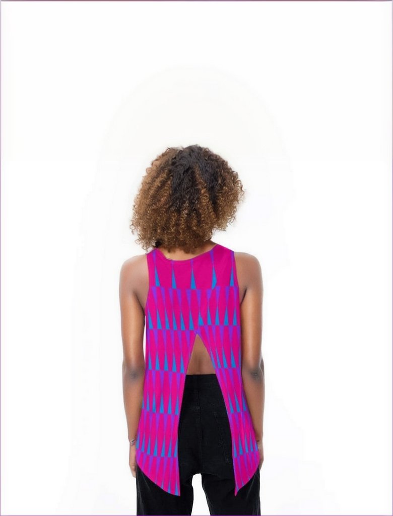 Candy Checkered Womens Loose Tank Top - women's tank top at TFC&H Co.