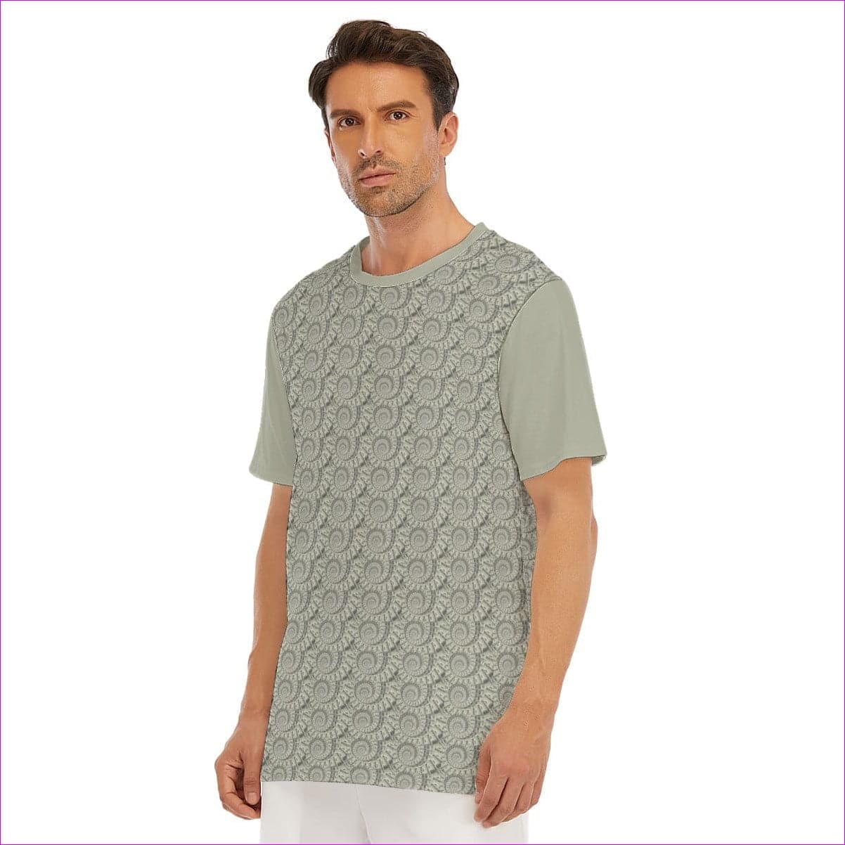 Khaki - Cash Men's O-Neck T-Shirt | 100% Cotton - mens t-shirt at TFC&H Co.