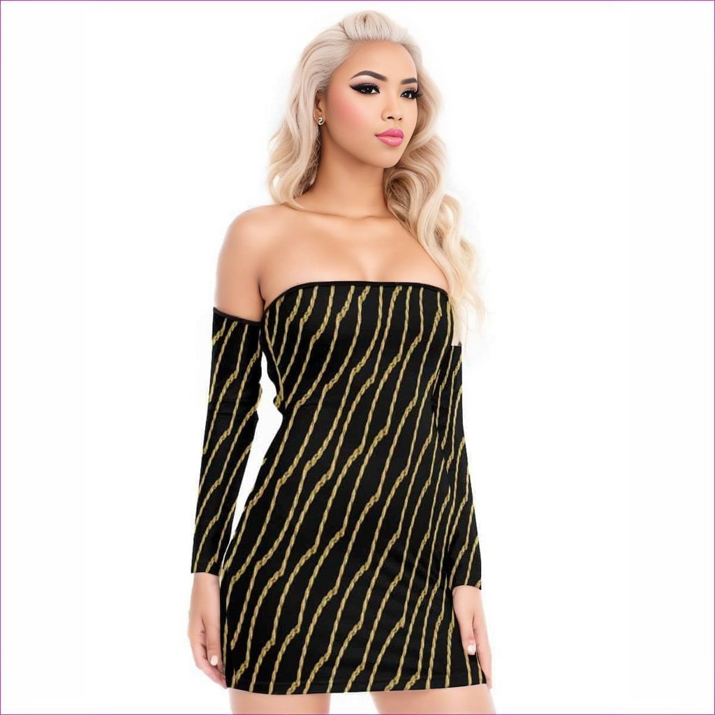 Chained Womens Back Lace-up Dress - women's dress at TFC&H Co.