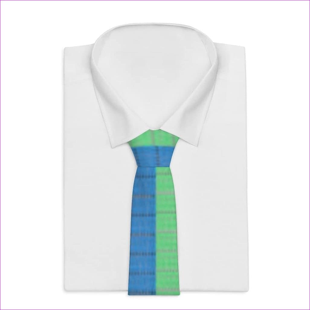 One Size - Checkered Lime Necktie - necktie at TFC&H Co.