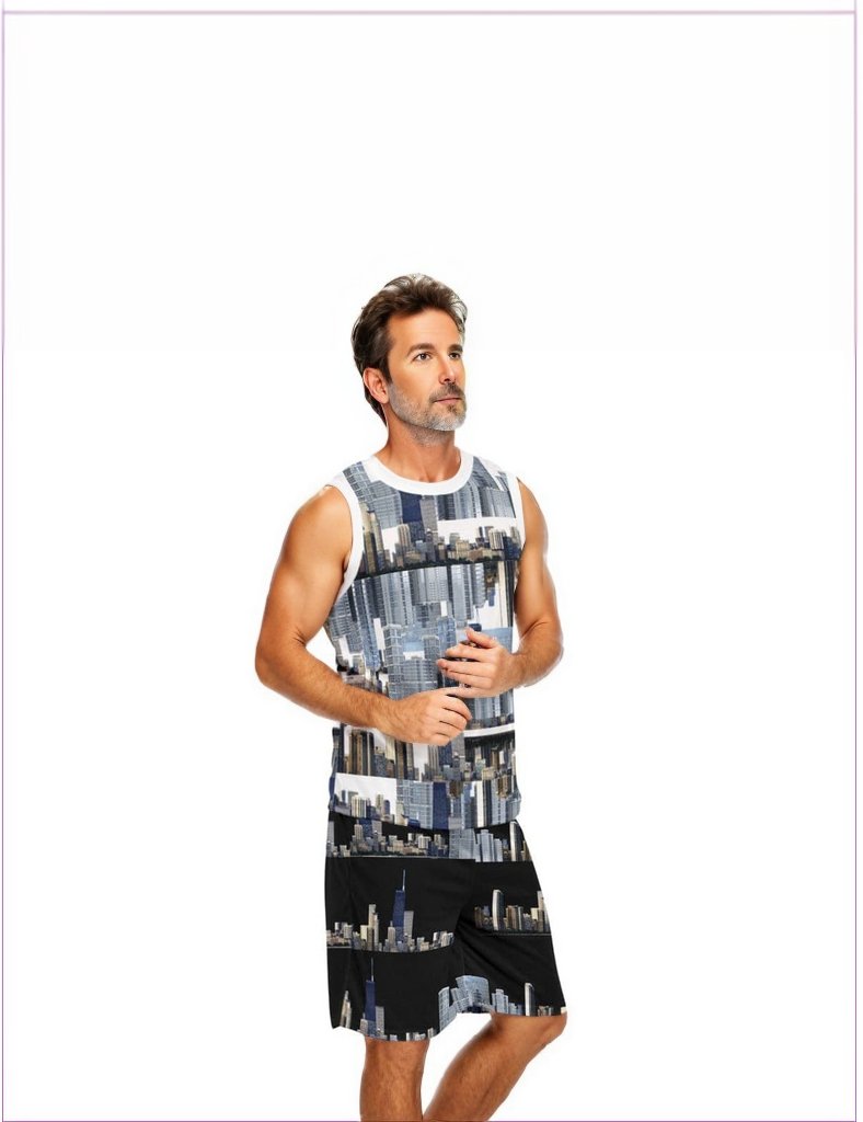 City Blocks Men's Basketball Suit - men's basketball set at TFC&H Co.