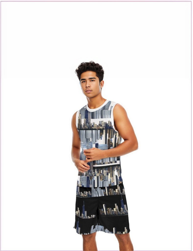 City Blocks Men's Basketball Suit - men's basketball set at TFC&H Co.
