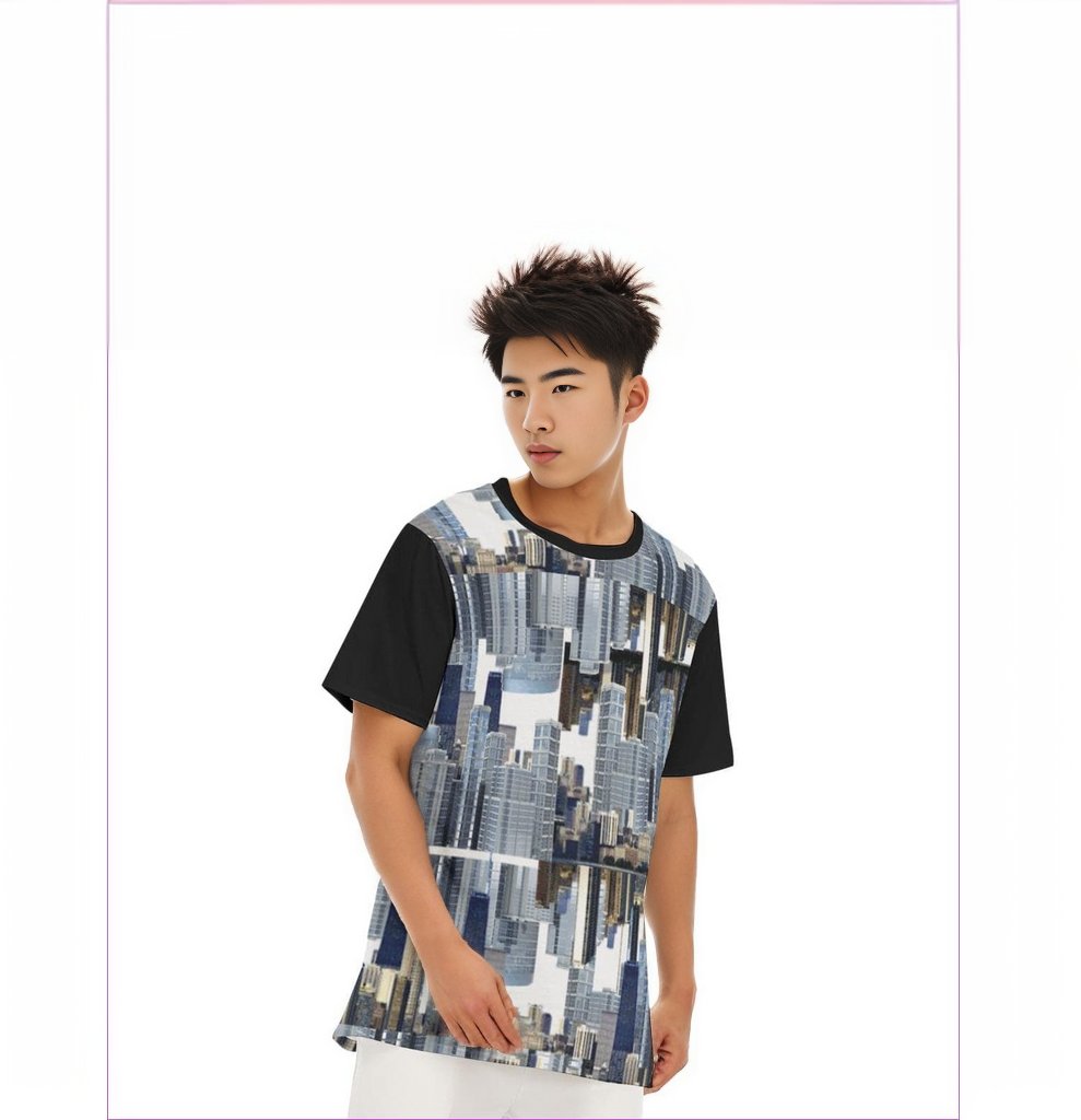 City Blocks Men's O-Neck T-Shirt | 100% Cotton - men's t-shirt at TFC&H Co.