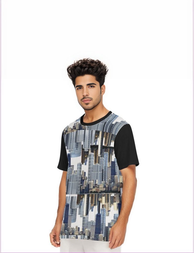 City Blocks Men's O-Neck T-Shirt | 100% Cotton - men's t-shirt at TFC&H Co.