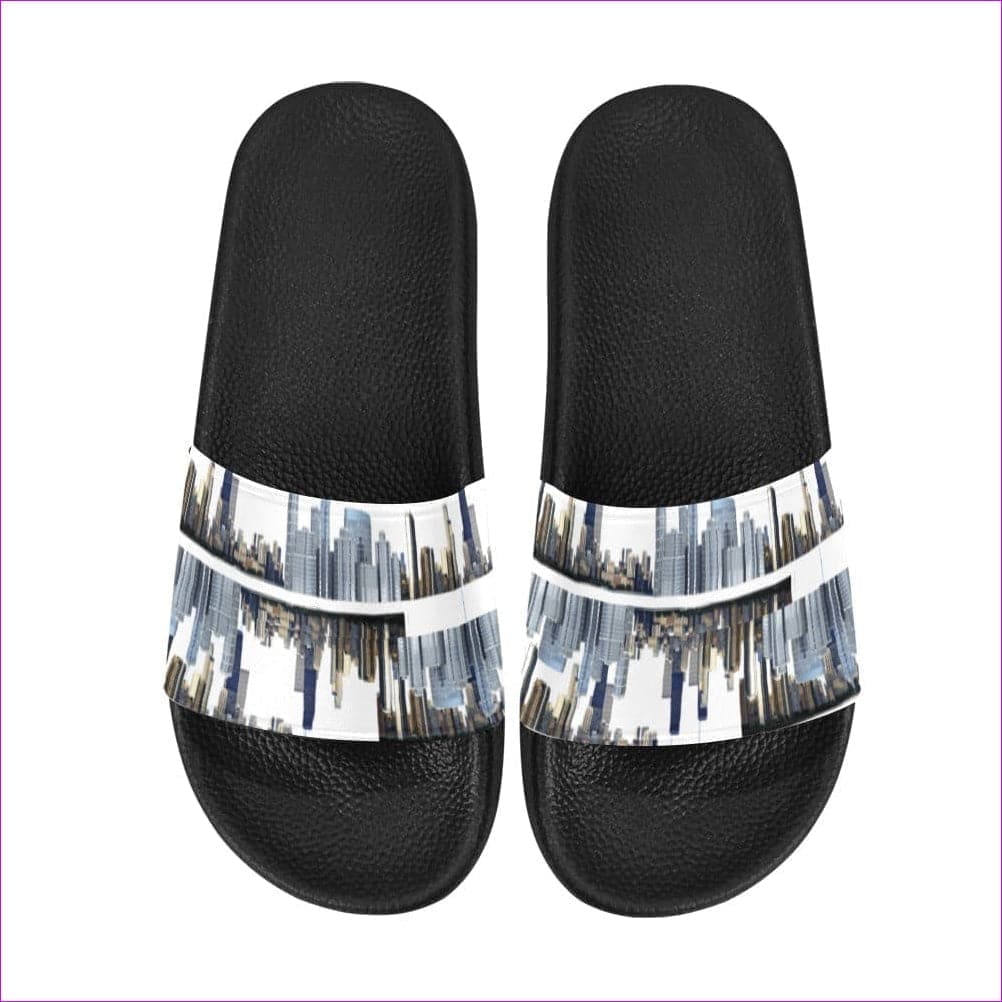 city blocks Women's Slide Sandals(Model 057) City Blocks Men's & Womens Slides - unisex slides at TFC&H Co.