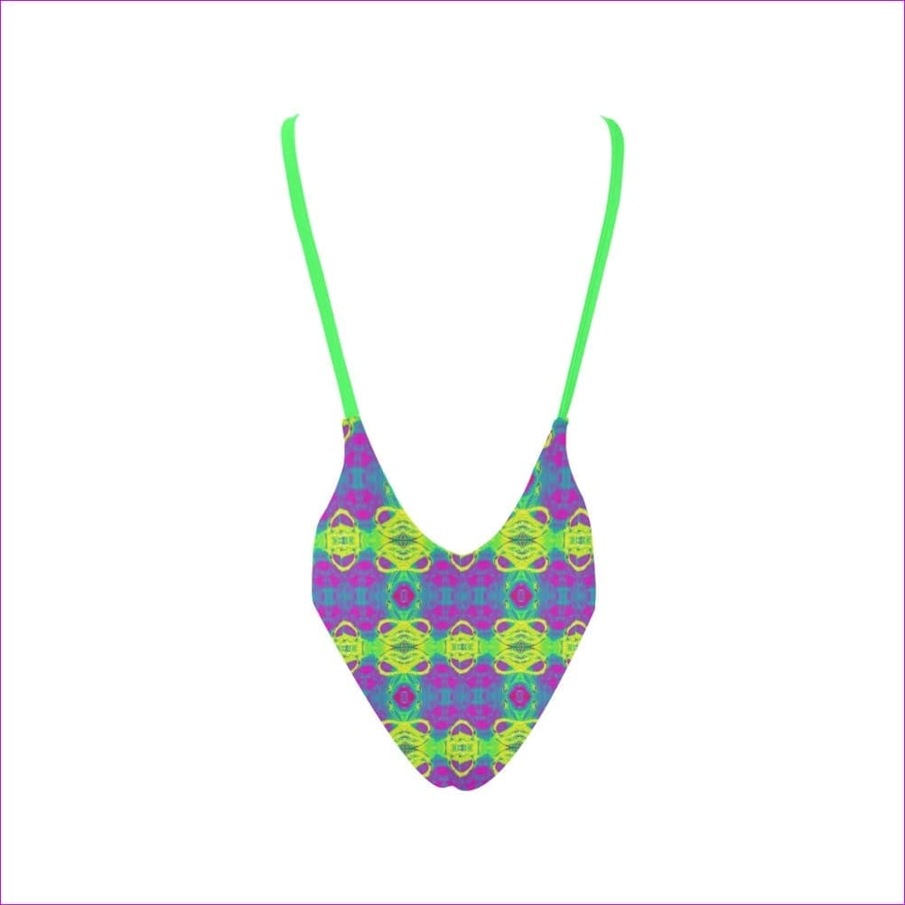 Club Lights Womens Halter Straps Backless Swimsuit - 3 strap options - women's one piece swimsuit at TFC&H Co.