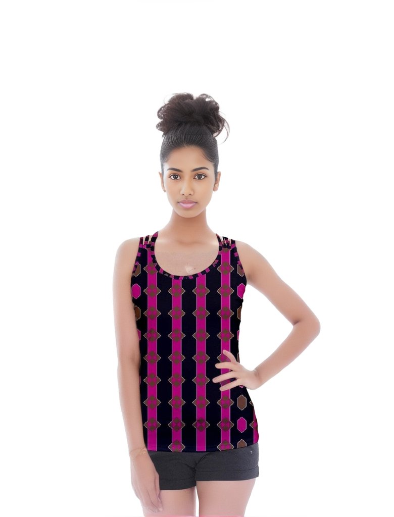 Coined Criss Cross Back Tank Top - women's tank top at TFC&H Co.
